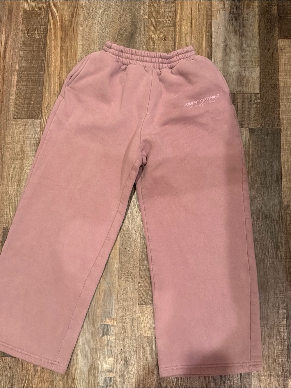 Warm Kids Dusty Pink Fleece Joggers